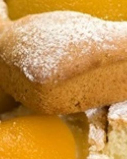 Рецепт персиково-миндального пирожного