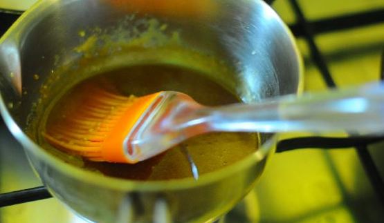 пирожное с маскарпоне и апельсиновой карамелью