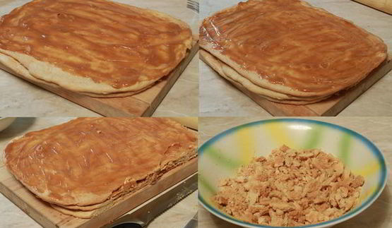 пирожное с вареной сгущенкой