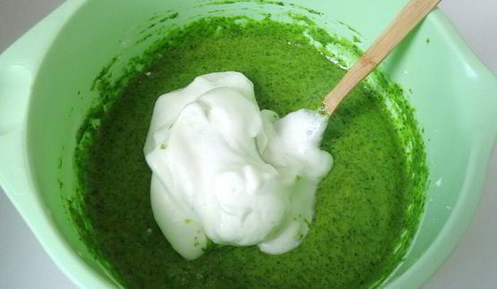 пирожное шпинат-малина