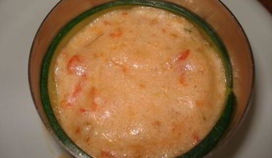 пирожные с томатным муссом и морковным кремом