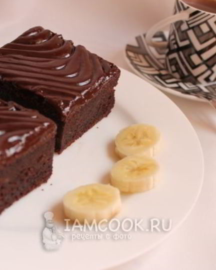 Рецепт шоколадна-банановых пирожные