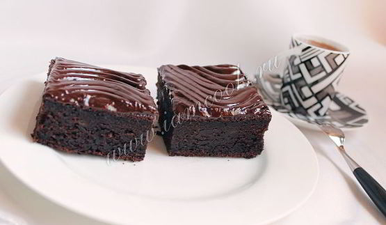 шоколадно-банановые пирожные