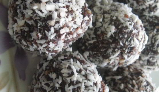 шоколадно-кокосовые пирожные