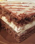 Шоколадное медово-апельсиновое пирожное