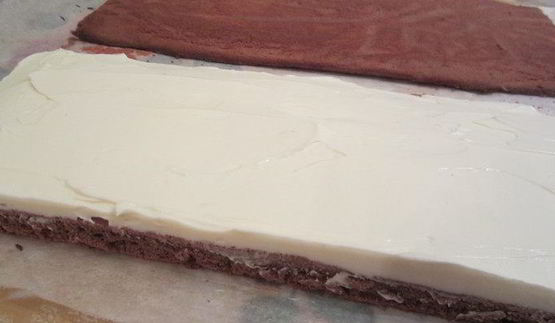 шоколадное медово-апельсиновое пирожное