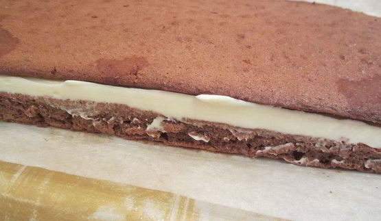 шоколадное медово-апельсиновое пирожное