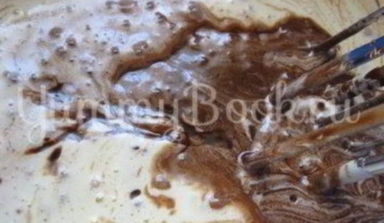 шоколадные брауни на манке с миндалем