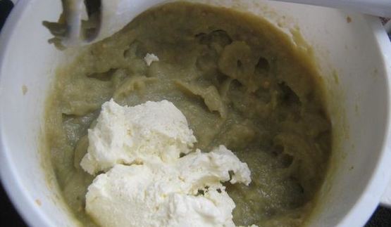 заварные пирожные с кремом из баклажан