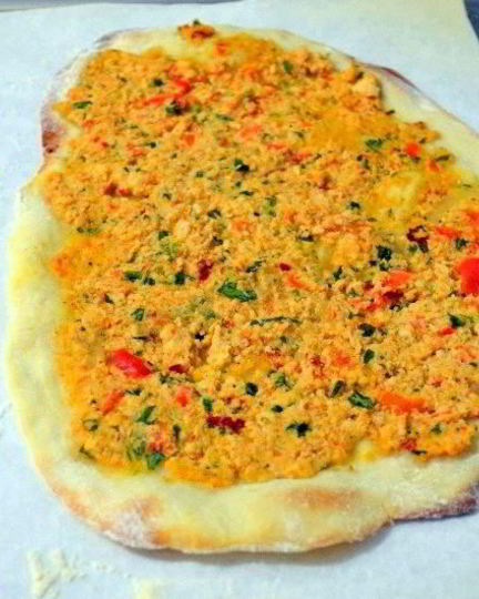 Рецепт домашнего турецкого лахмаджун пицца с фаршем