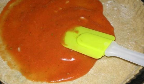 флорентийская пицца со шпинатом и грибами