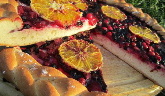 фруктово-ягодная пицца