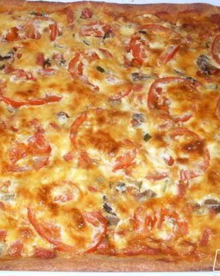 Рецепт легкой пиццы из творожного теста