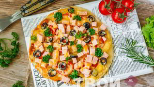 Пицца на кефире