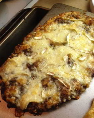 Пицца без дрожжей с фаршем