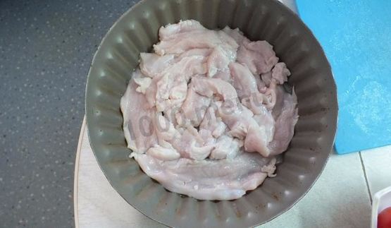 пицца без теста на курице