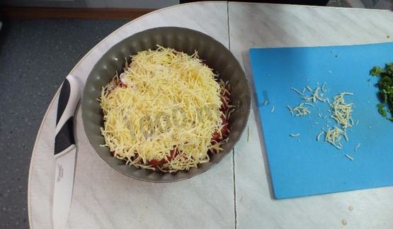 пицца без теста на курице