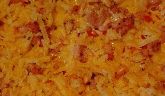 пицца из тыквы с курицей