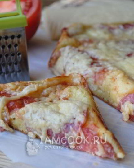 Рецепт пиццы из жидкого теста на кефире