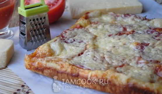пицца из жидкого теста на кефире