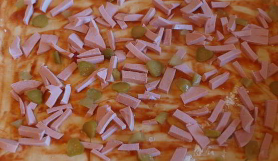 пицца колосок