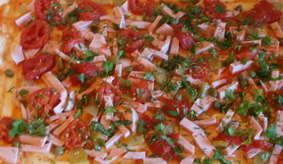 пицца колосок