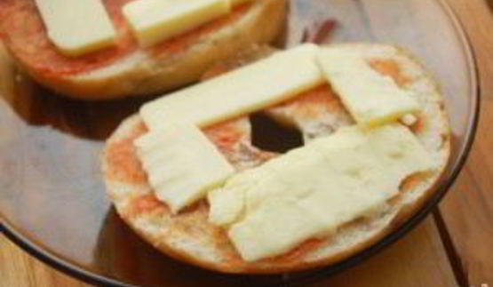 пицца на батоне