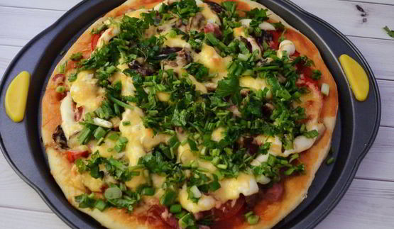 пицца на дрожжевом тесте