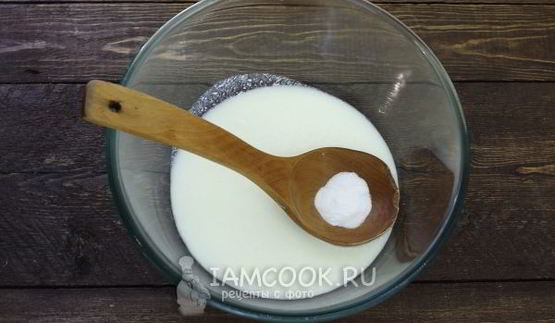 пицца на кефире без дрожжей