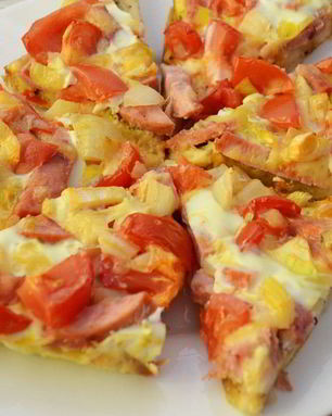 Пицца на хлебе