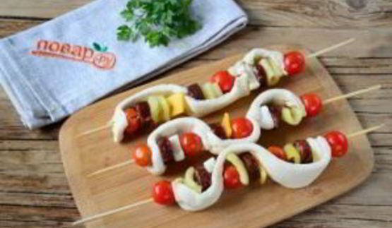 пицца на шпажках в духовке