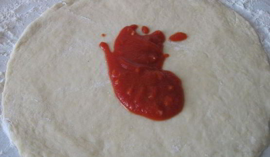 пицца на творожном тесте