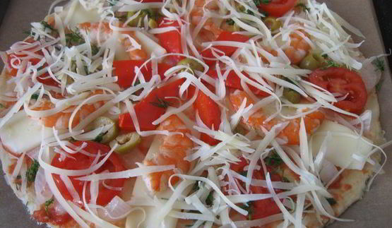 пицца на творожном тесте