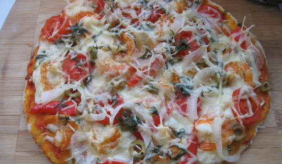 пицца на творожном тесте