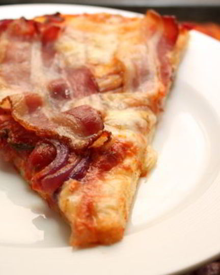 Рецепт пиццы с беконом