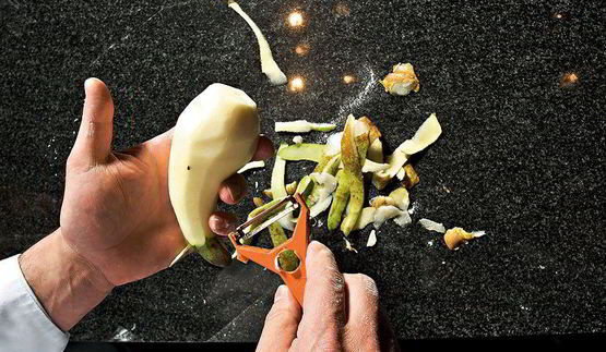 пицца с голубым сыром и грушей