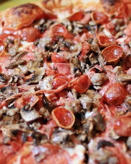 Рецепт пиццы с грибами и колбасой