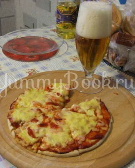 Рецепт пиццы с креветками