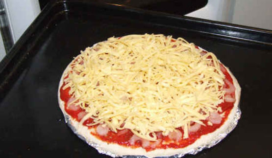 пицца с креветками