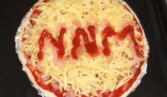 пицца с креветками