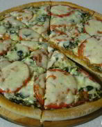 Пицца с лесными грибами