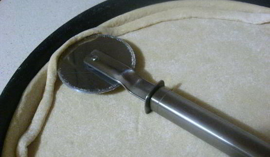 пицца с лесными грибами