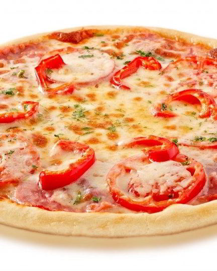 Рецепт пиццы с перцем и колбасой