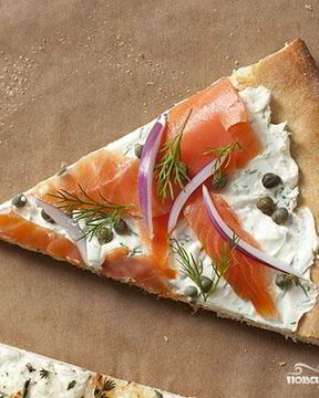 Пицца с рыбой