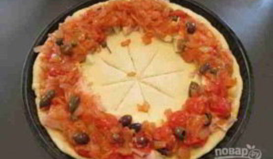 пицца цветок