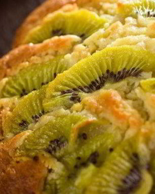 Сладкая пицца с киви