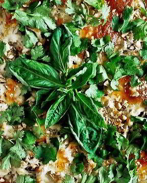 Тайская пицца с курицей