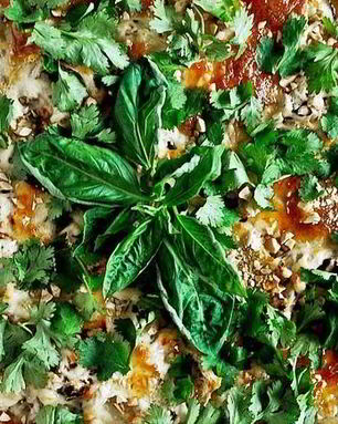 Тайская пицца с курицей