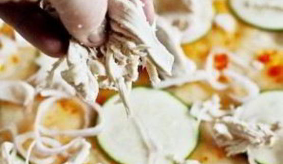 тайская пицца с курицей