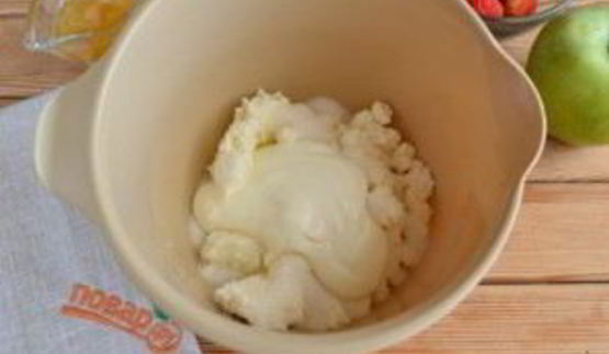 яблочная пицца с карамелью